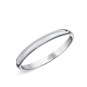 PARISIAN HALF-RUSH WEDDING BAND - 2MM