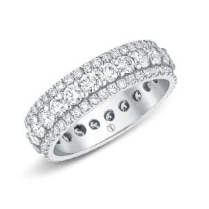 Nadia Platinum Diamond Wedding Band