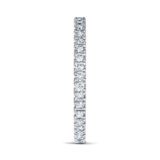 Alliance Femme Palmire Petit Modèle Diamant Tour Complet Or Blanc Profil