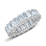 alliance femme or blanc diamant