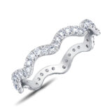 alliance femme or blanc diamants