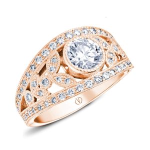 gold and diamond engagement ring
