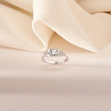 bague or blanc diamant