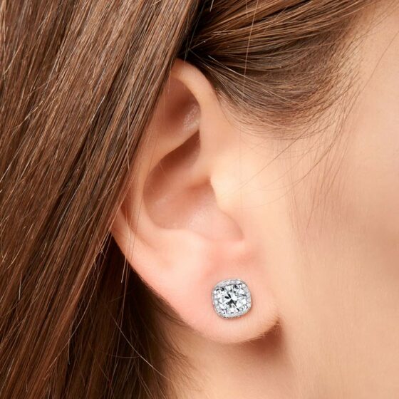 Boucles d'oreilles diamant