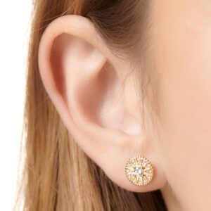 boucles d'oreilles or et diamants