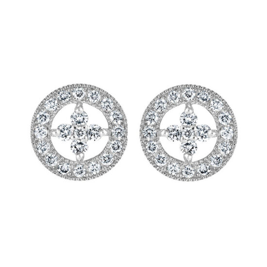 boucles d'oreilles or et diamants