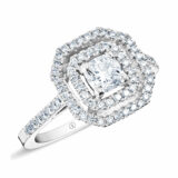 Clarence Bague Femme Anneau Simple Diamant Or