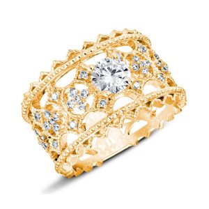 Claudia Women's Diamond Gold Ring
