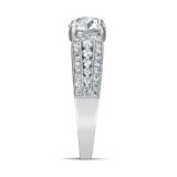 Bague diamant or blanc