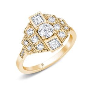 Ludmilla Bague Petit Modèle Diamant Or Jaune