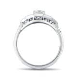 Ludmilla Bague Petit Modèle Diamant Platine