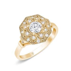Bague Maayane Petit Modèle Diamant Or jaune
