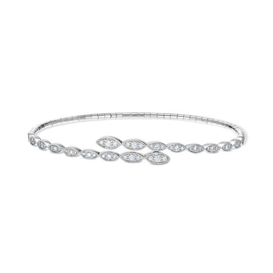 Bracelet diamant et or blanc