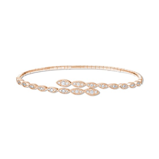 MINI ISAURE CROSS DIAMOND GOLD BRACELET