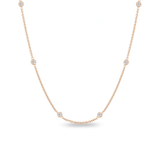 SO PRECIOUS-NECKLACE-42CM-DIAMOND-GOLD