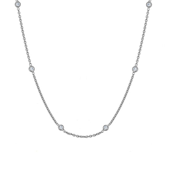 collier sautoir or blanc diamant