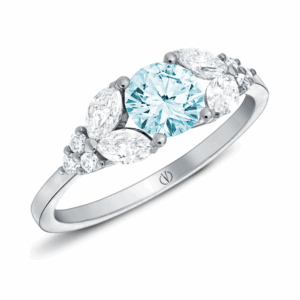 Bague Rosalie en or blanc palladié 18K
