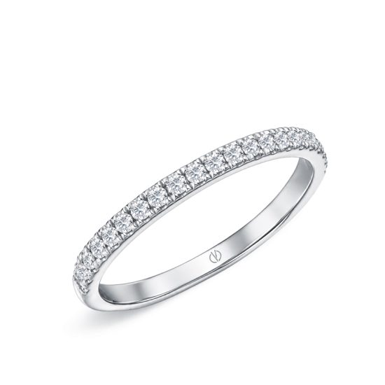 ALLIANCE-PALMIRE-DEMI SERTI-DIAMANT