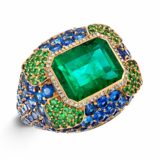 Bague haute joaillerie émeraude