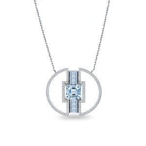 VALERIAN-AQUAMARINE NECKLACE-OB