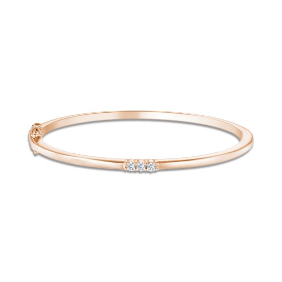 SYLPHIDE-THREE DIAMONDS-GOLD BRACELET