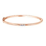 Bracelet or rose diamant