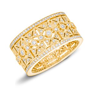 Bague femme or jaune diamants