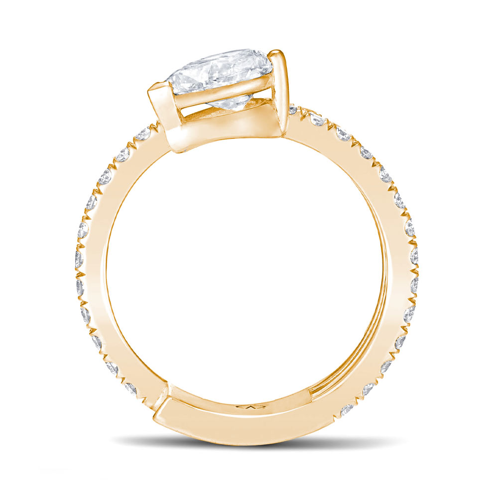 Bague Daum Selle Masaï Blanc - Taille 58, En Cristal, Couleur Rose Dominante