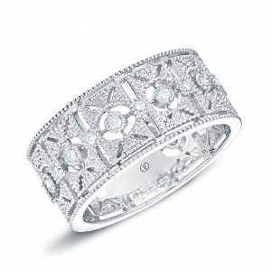 Bague femme or blanc diamants