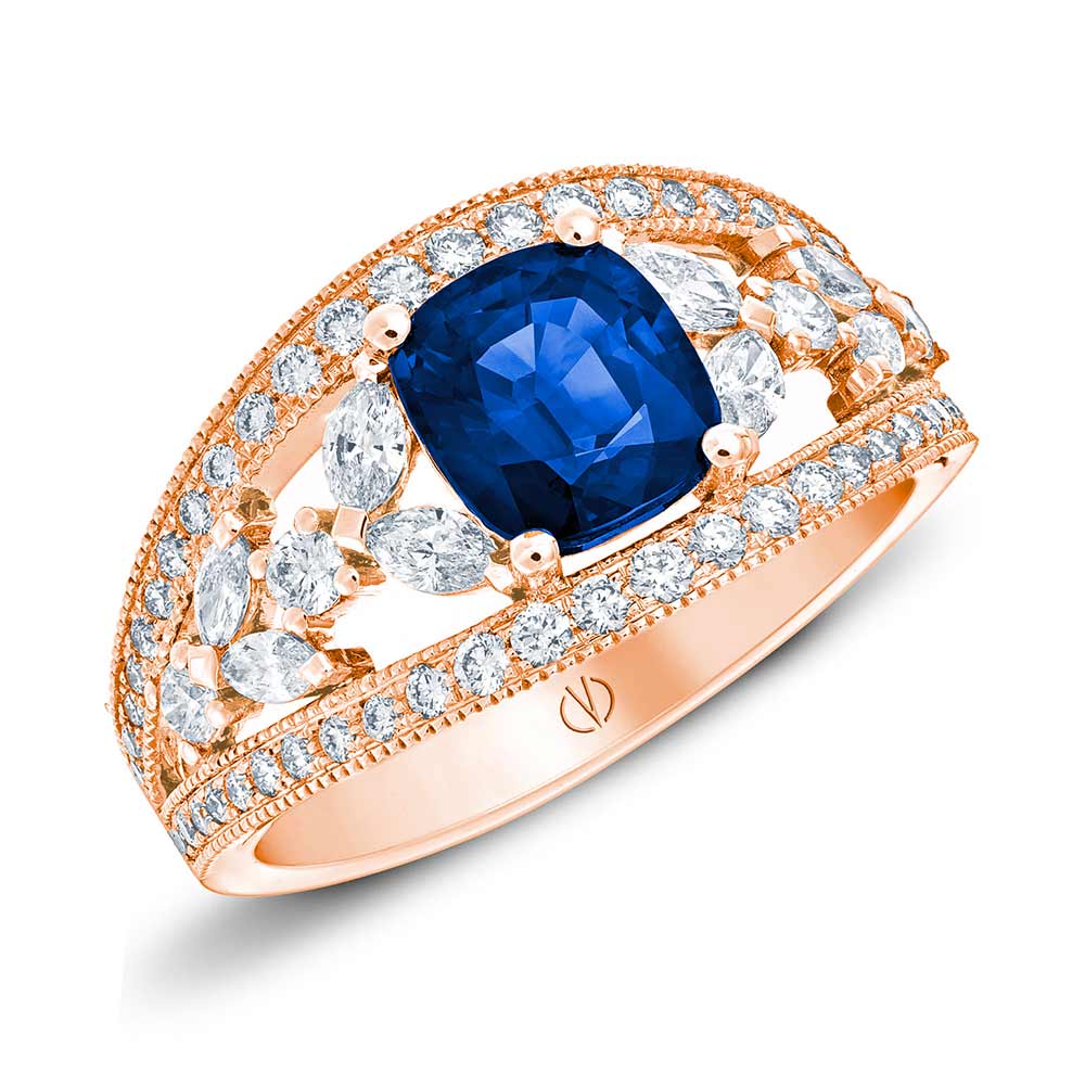 Bague Bacchante Navettes – moyen modèle